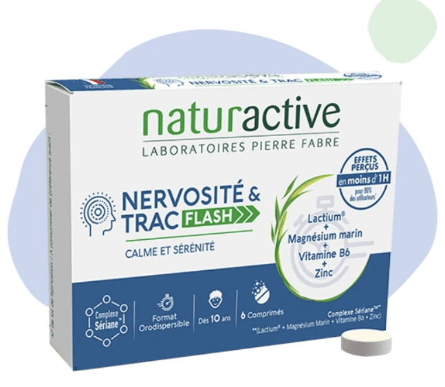 Naturactive Nervosité & Trac Flash pour le stress avec Lactium